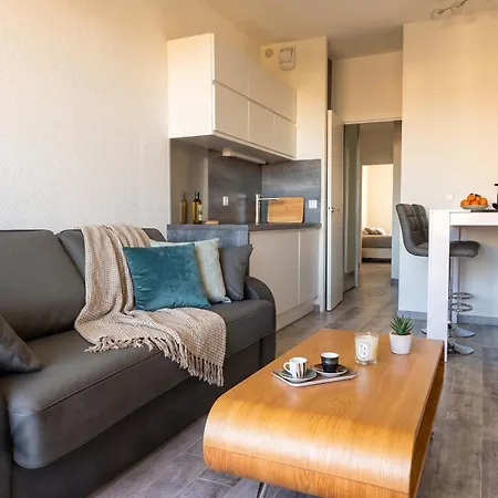 Vue T2 Luxe Climatise Marina Baie Des Anges 8, Plages A 100 M Lejlighed