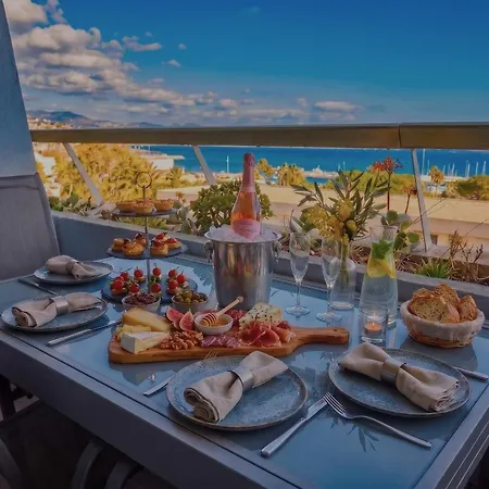 Vue T2 Luxe Climatise Marina Baie Des Anges 8, Plages A 100 M Lejlighed *